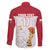 Custom Poland Football Champions Family Matching Off The Shoulder Long Sleeve Dress and Hawaiian Shirt Sporty Style