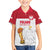 Custom Poland Football Champions Family Matching Off Shoulder Maxi Dress and Hawaiian Shirt Sporty Style