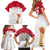 Custom Poland Football Champions Family Matching Short Sleeve Bodycon Dress and Hawaiian Shirt Sporty Style