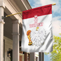 Custom Poland Football Champions Garden Flag Sporty Style