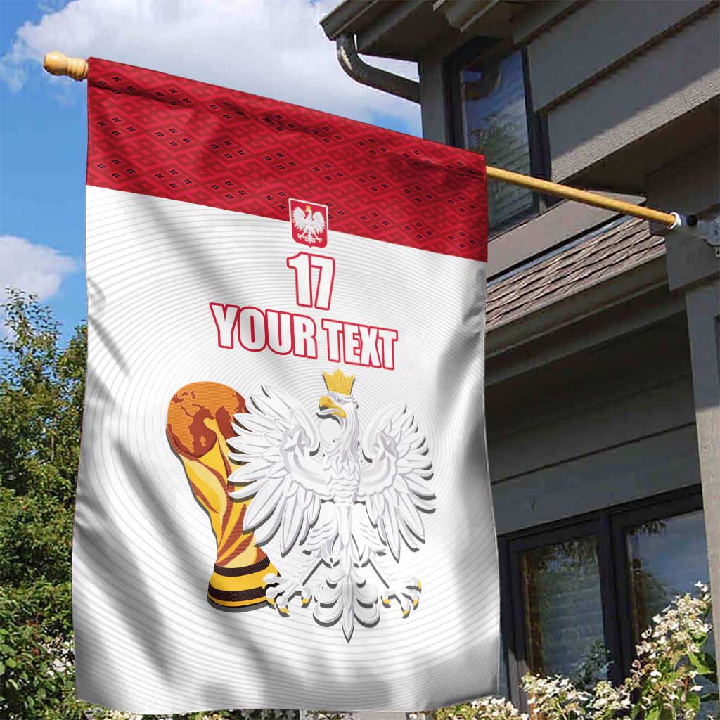 Custom Poland Football Champions Garden Flag Sporty Style