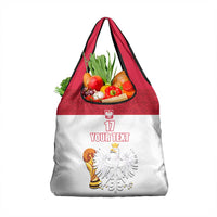 Custom Poland Football Champions Grocery Bag Sporty Style