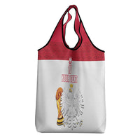 Custom Poland Football Champions Grocery Bag Sporty Style