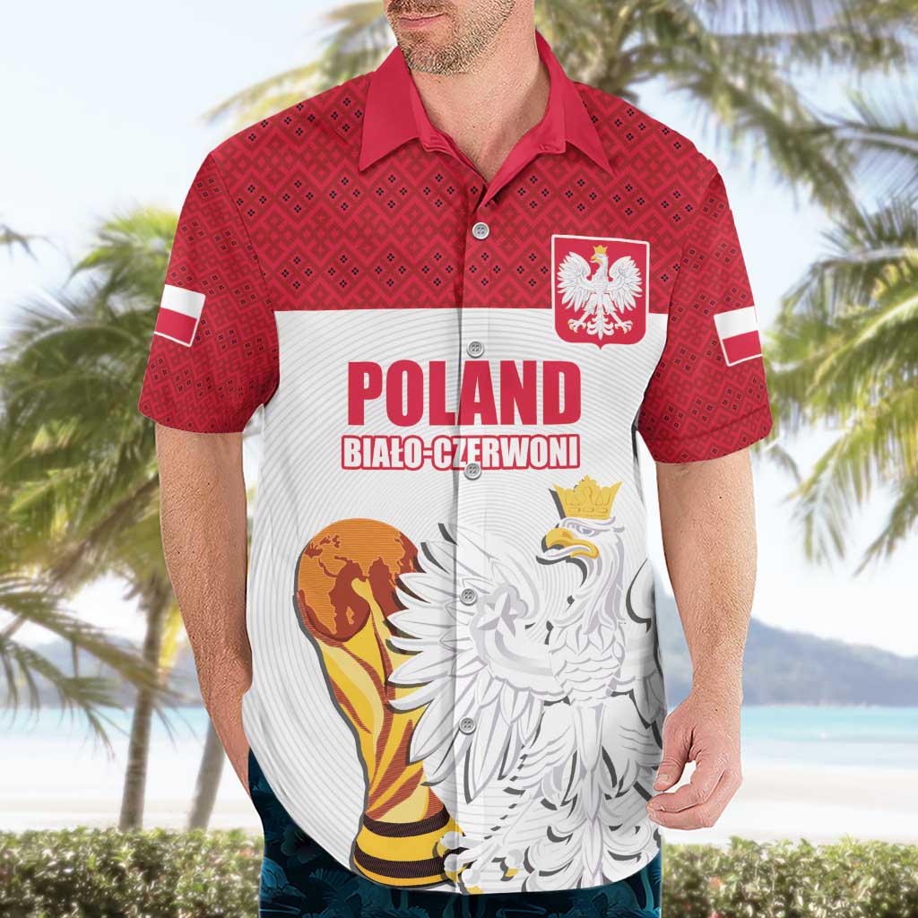 Custom Poland Football Champions Hawaiian Shirt Sporty Style