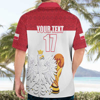 Custom Poland Football Champions Hawaiian Shirt Sporty Style