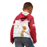 Custom Poland Football Champions Kid Hoodie Sporty Style