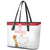 Custom Poland Football Champions Leather Tote Bag Sporty Style