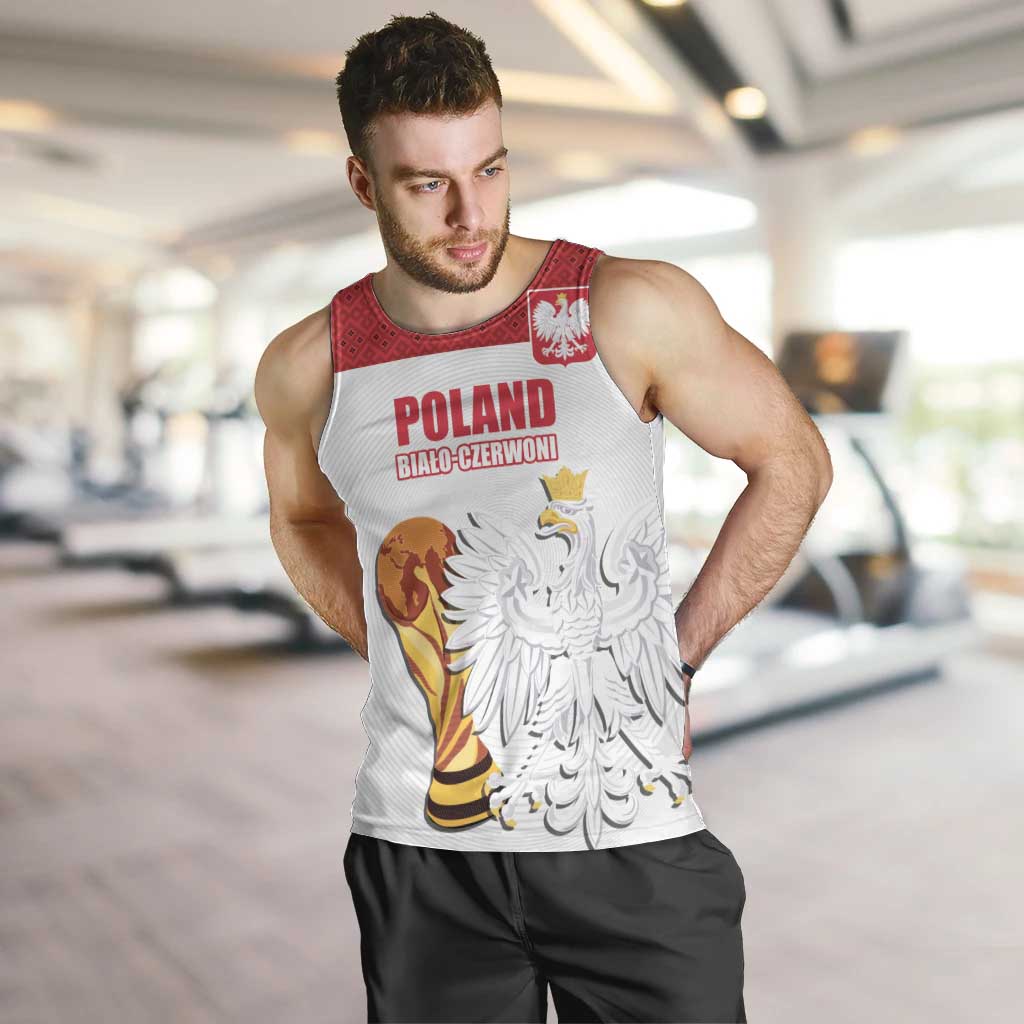 Custom Poland Football Champions Men Tank Top Sporty Style