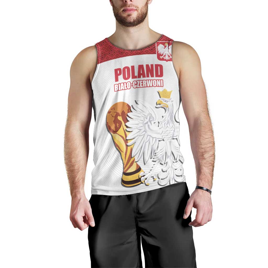 Custom Poland Football Champions Men Tank Top Sporty Style