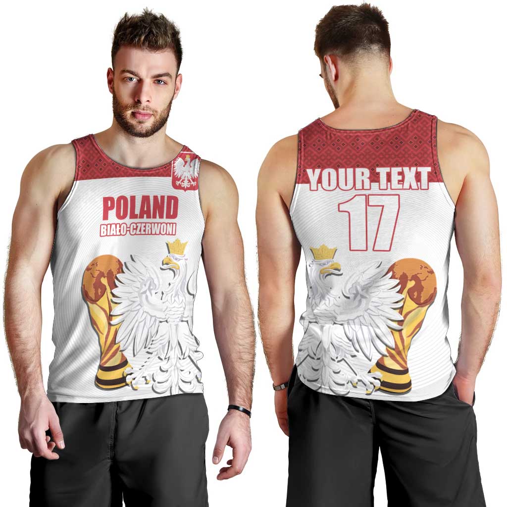 Custom Poland Football Champions Men Tank Top Sporty Style