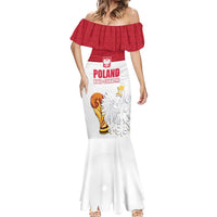 Custom Poland Football Champions Mermaid Dress Sporty Style