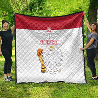 Custom Poland Football Champions Quilt Sporty Style