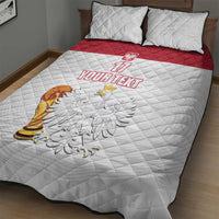 Custom Poland Football Champions Quilt Bed Set Sporty Style