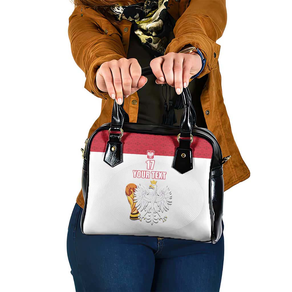 Custom Poland Football Champions Shoulder Handbag Sporty Style