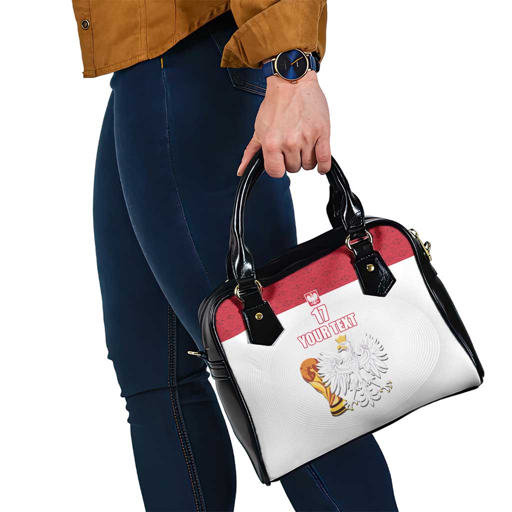 Custom Poland Football Champions Shoulder Handbag Sporty Style