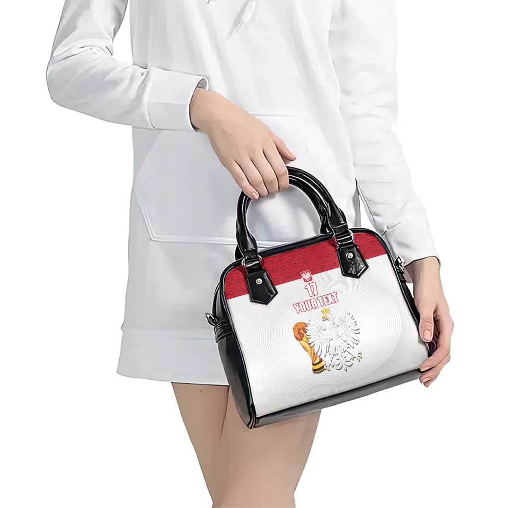 Custom Poland Football Champions Shoulder Handbag Sporty Style