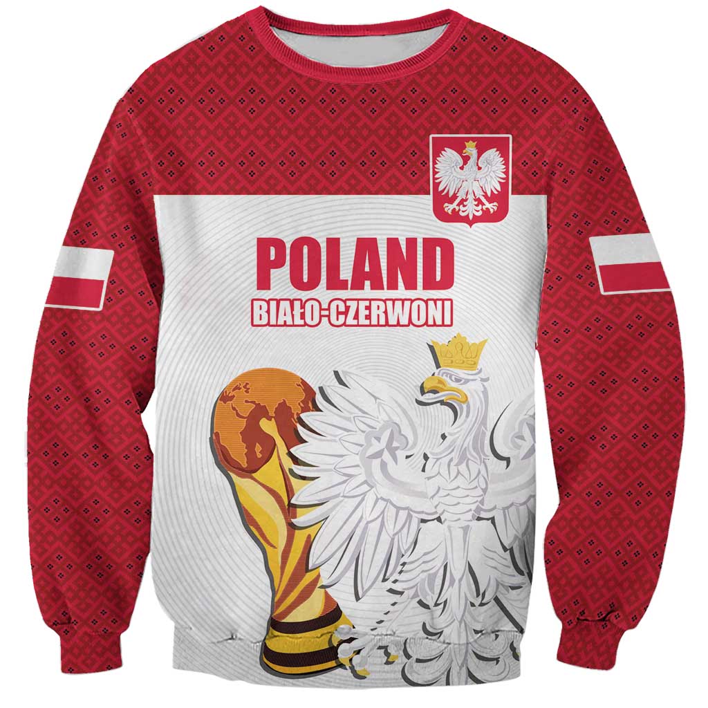 Custom Poland Football Champions Sweatshirt Sporty Style