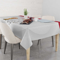 Custom Poland Football Champions Tablecloth Sporty Style