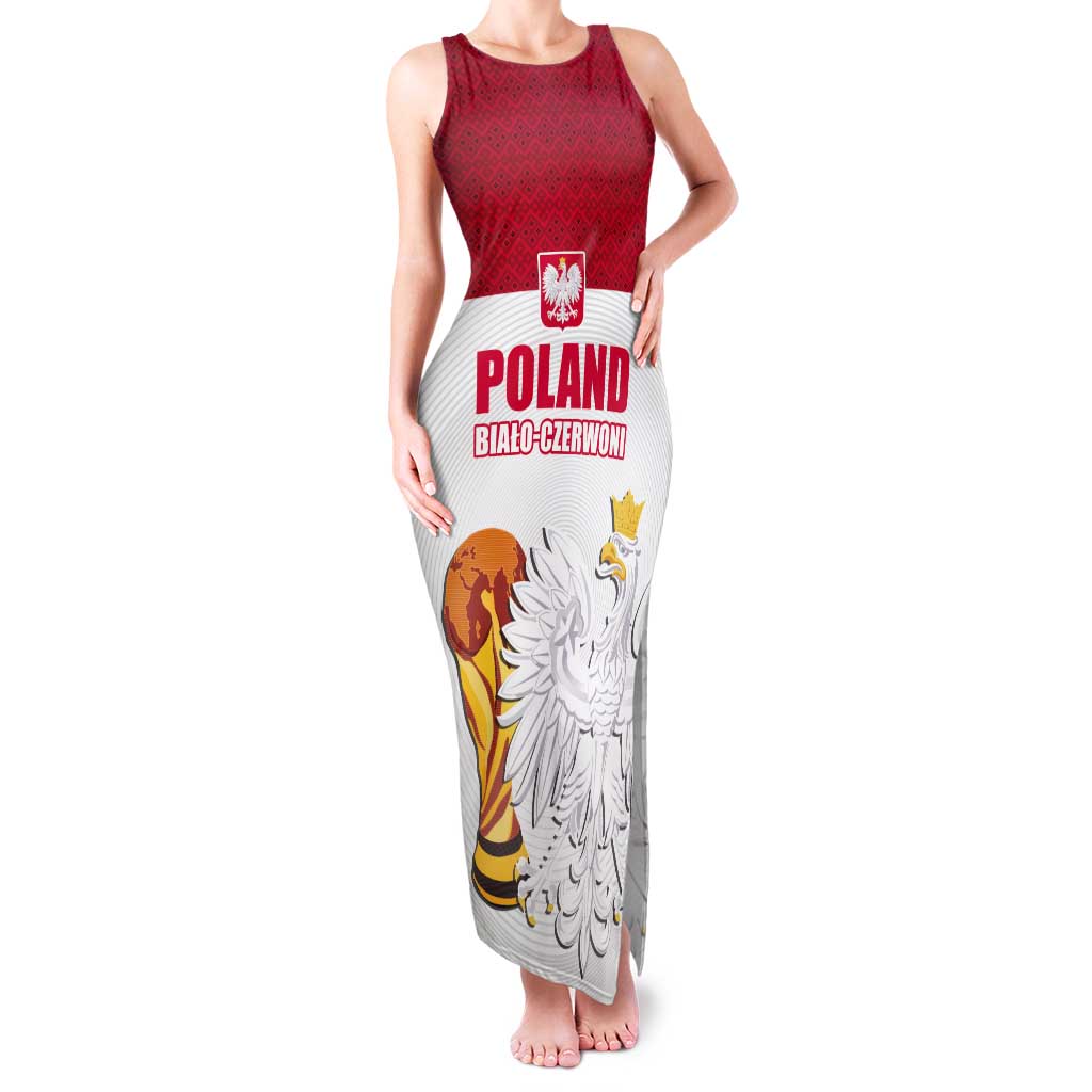 Custom Poland Football Champions Tank Maxi Dress Sporty Style