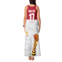 Custom Poland Football Champions Tank Maxi Dress Sporty Style