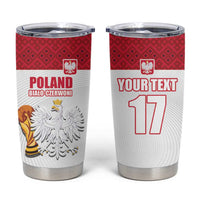 Custom Poland Football Champions Tumbler Cup Sporty Style