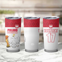 Custom Poland Football Champions Tumbler Cup Sporty Style