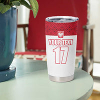 Custom Poland Football Champions Tumbler Cup Sporty Style