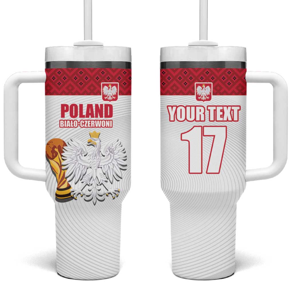 Custom Poland Football Champions Tumbler With Handle Sporty Style