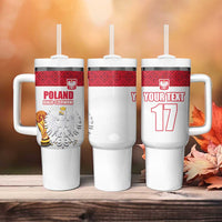 Custom Poland Football Champions Tumbler With Handle Sporty Style