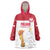 Custom Poland Football Champions Wearable Blanket Hoodie Sporty Style