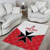 Custom Malta Football Champions Area Rug Sporty Style