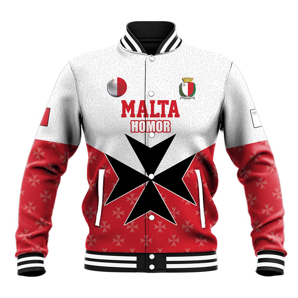 Custom Malta Football Champions Baseball Jacket Sporty Style