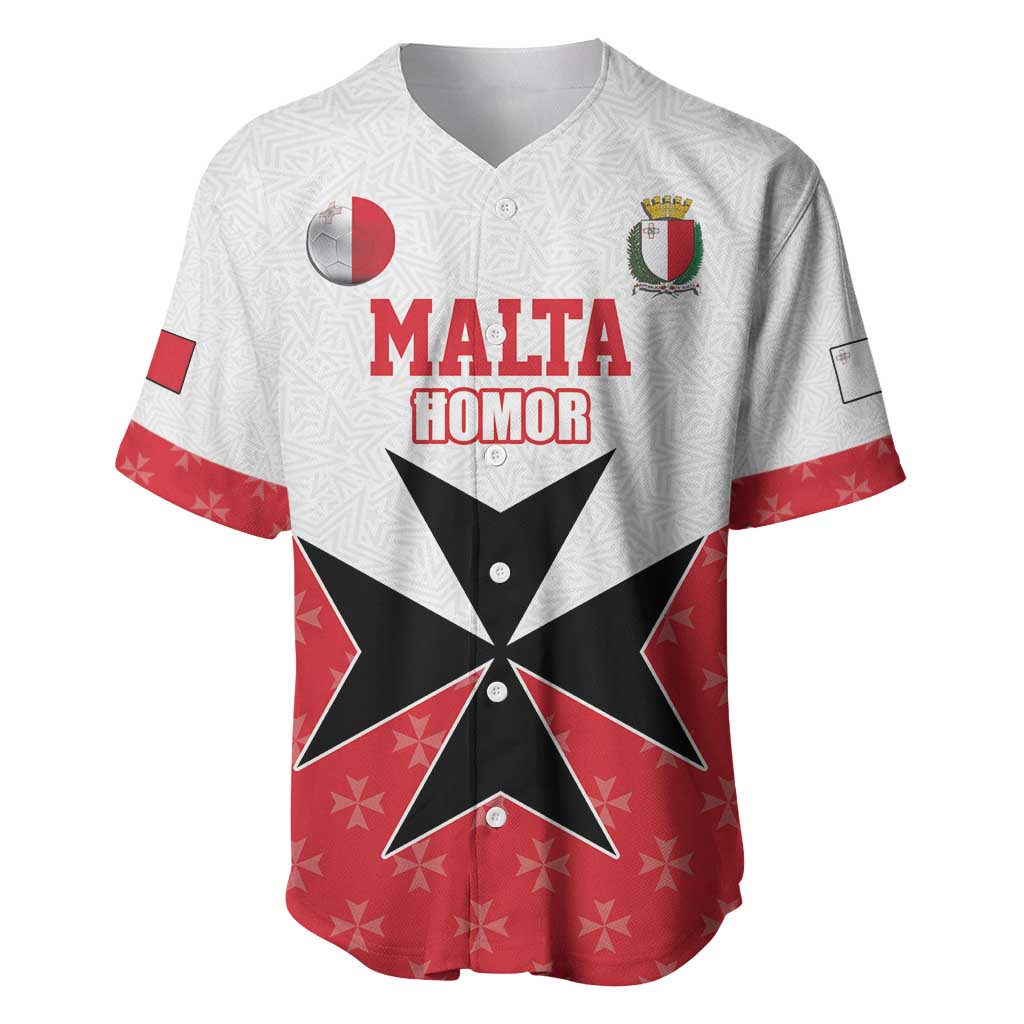 Custom Malta Football Champions Baseball Jersey Sporty Style