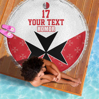 Custom Malta Football Champions Beach Blanket Sporty Style