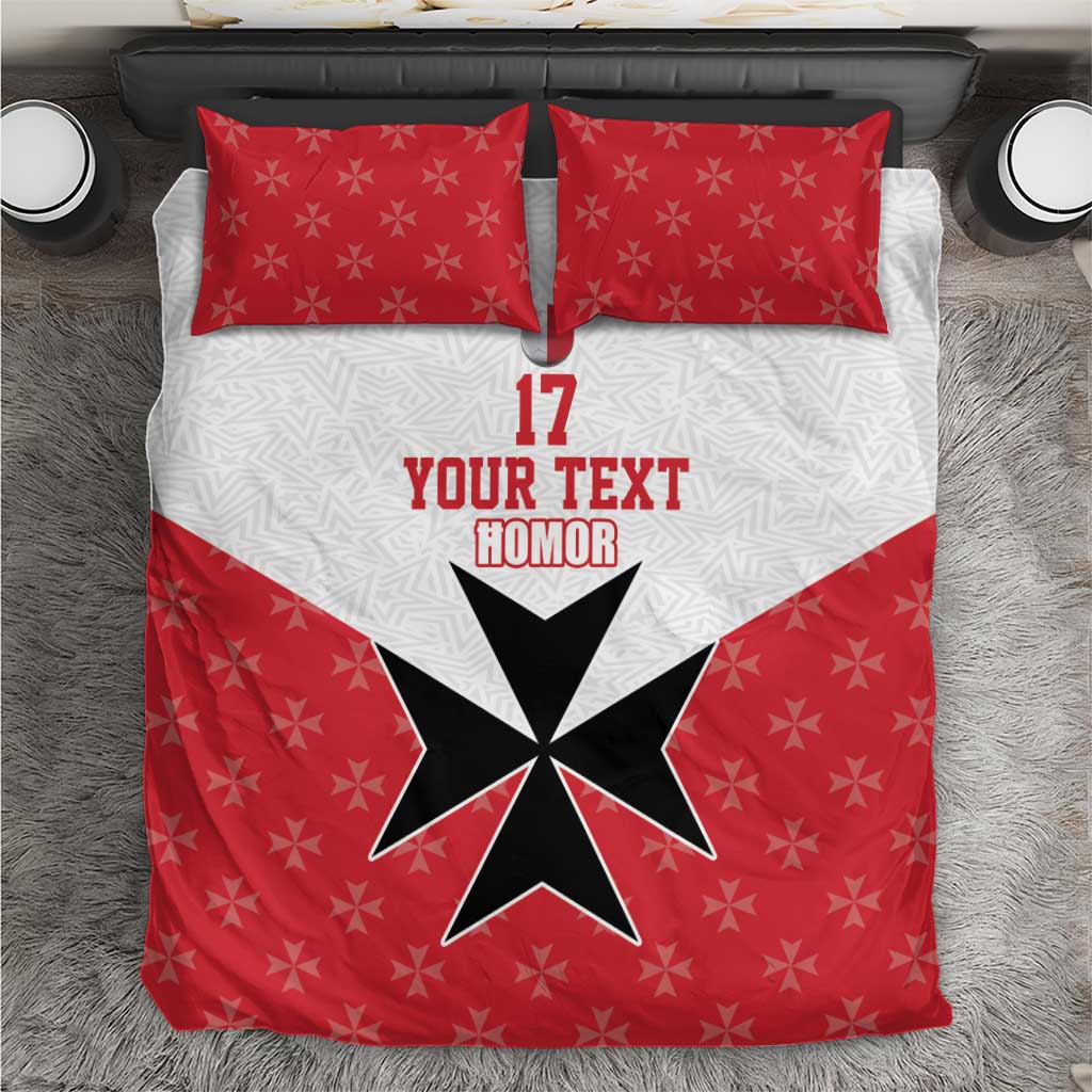 Custom Malta Football Champions Bedding Set Sporty Style