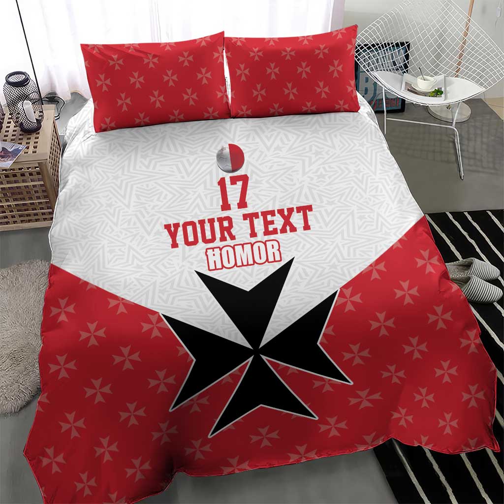 Custom Malta Football Champions Bedding Set Sporty Style