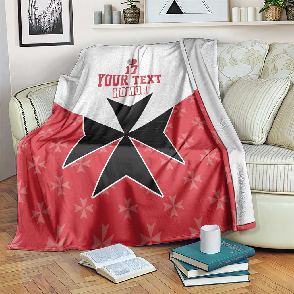 Custom Malta Football Champions Blanket Sporty Style
