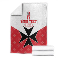 Custom Malta Football Champions Blanket Sporty Style