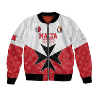 Custom Malta Football Champions Bomber Jacket Sporty Style