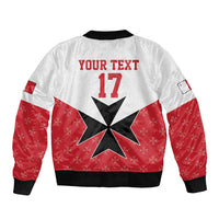 Custom Malta Football Champions Bomber Jacket Sporty Style