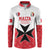 Custom Malta Football Champions Button Sweatshirt Sporty Style