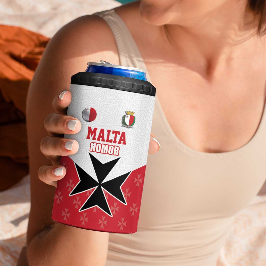 Custom Malta Football Champions 4 in 1 Can Cooler Tumbler Sporty Style