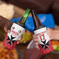 Custom Malta Football Champions 4 in 1 Can Cooler Tumbler Sporty Style