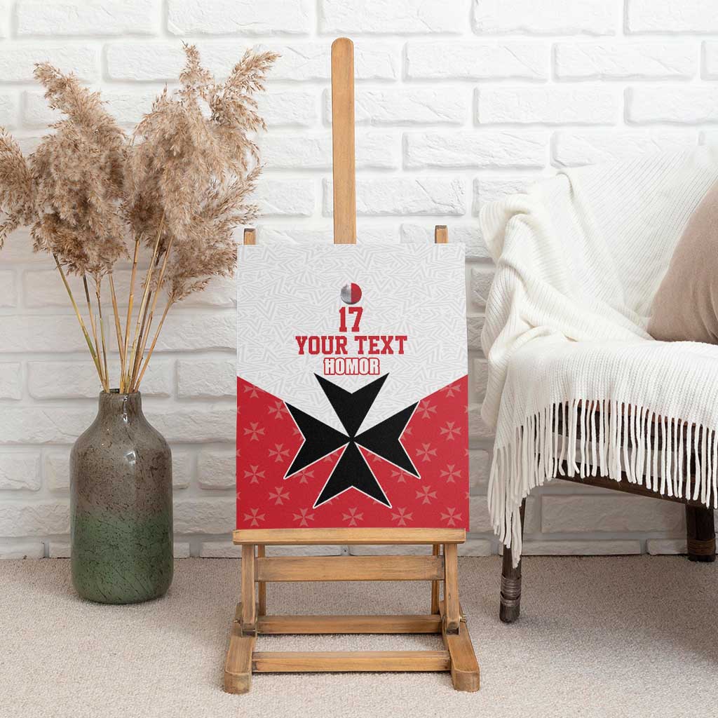 Custom Malta Football Champions Canvas Wall Art Sporty Style