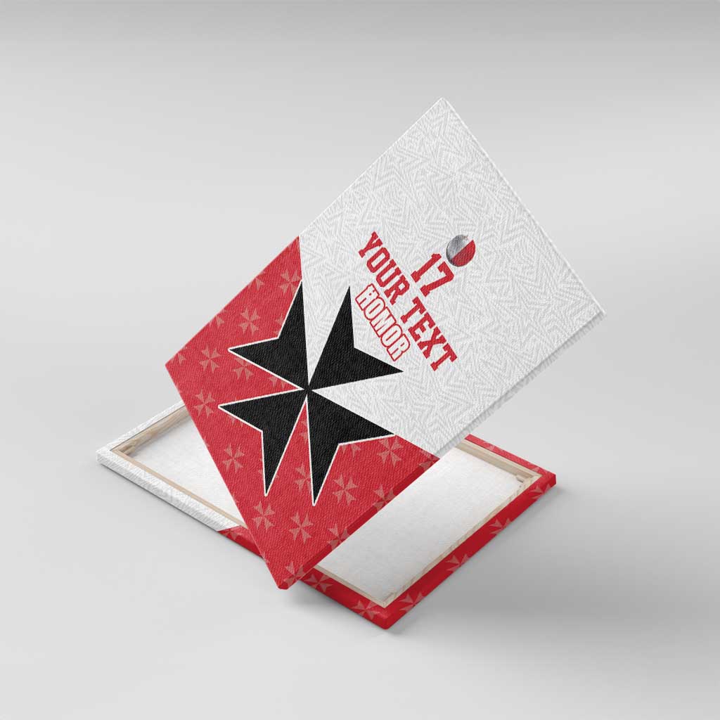 Custom Malta Football Champions Canvas Wall Art Sporty Style