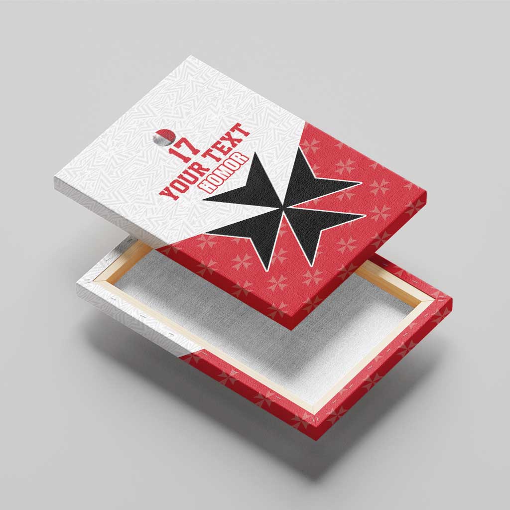 Custom Malta Football Champions Canvas Wall Art Sporty Style