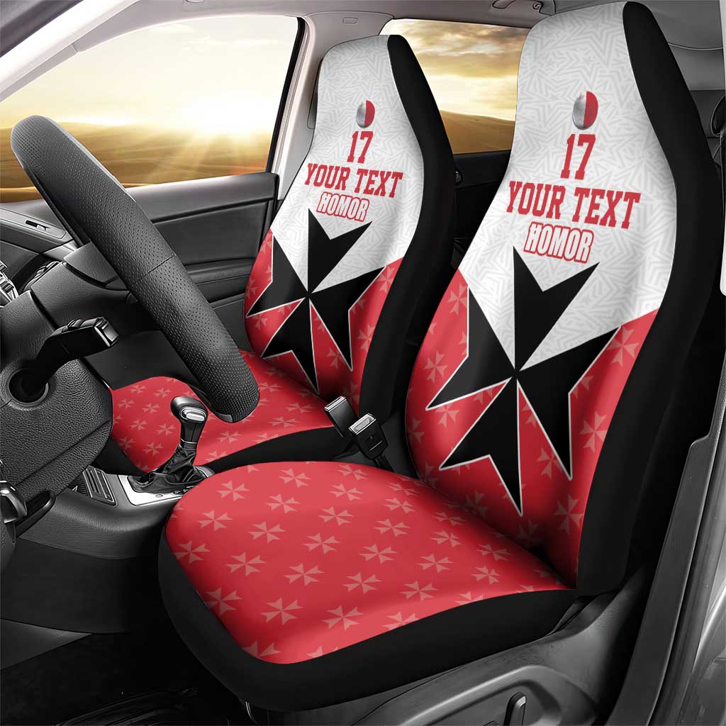 Custom Malta Football Champions Car Seat Cover Sporty Style