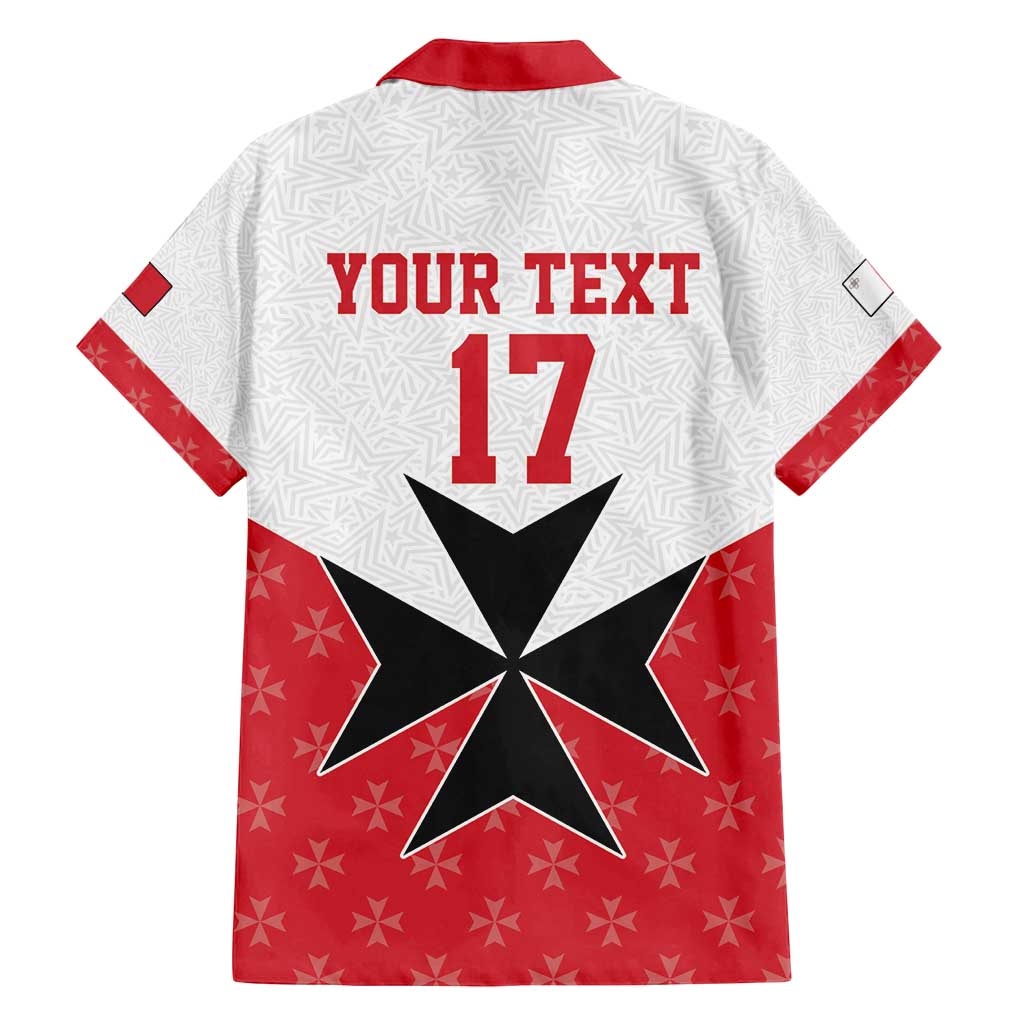 Custom Malta Football Champions Family Matching Long Sleeve Bodycon Dress and Hawaiian Shirt Sporty Style