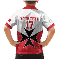 Custom Malta Football Champions Family Matching Mermaid Dress and Hawaiian Shirt Sporty Style