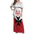Custom Malta Football Champions Family Matching Off Shoulder Maxi Dress and Hawaiian Shirt Sporty Style